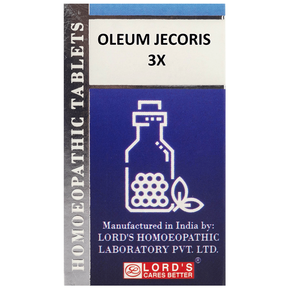Lord's Oleum Jecoris Trituration Tablet 3X bottle of 25 gm Trituration Tablet