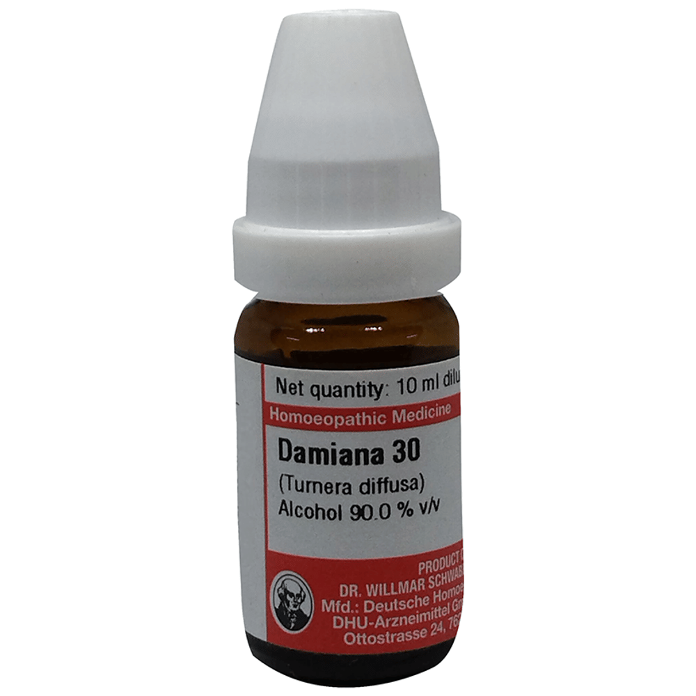 Dr Willmar Schwabe Germany Damiana Dilution 30 bottle of 10 ml Dilution