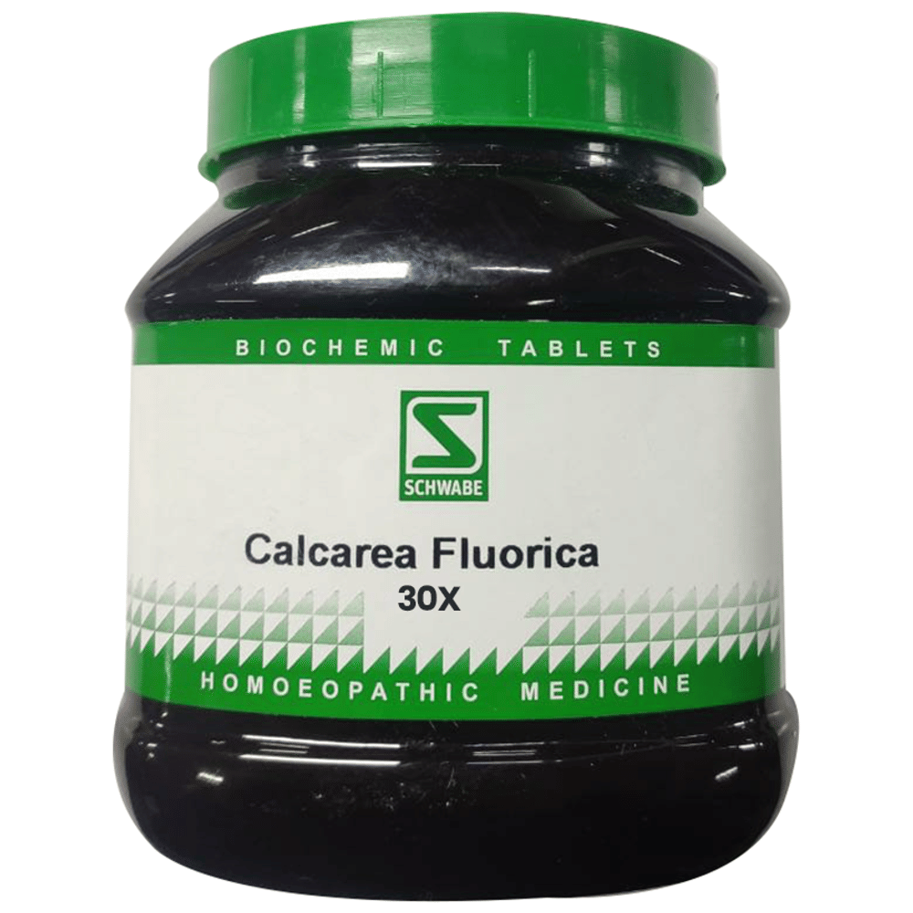 Dr Willmar Schwabe India Calcarea Fluorica Biochemic Tablet 30X bottle of 550 gm Biochemic Tablet