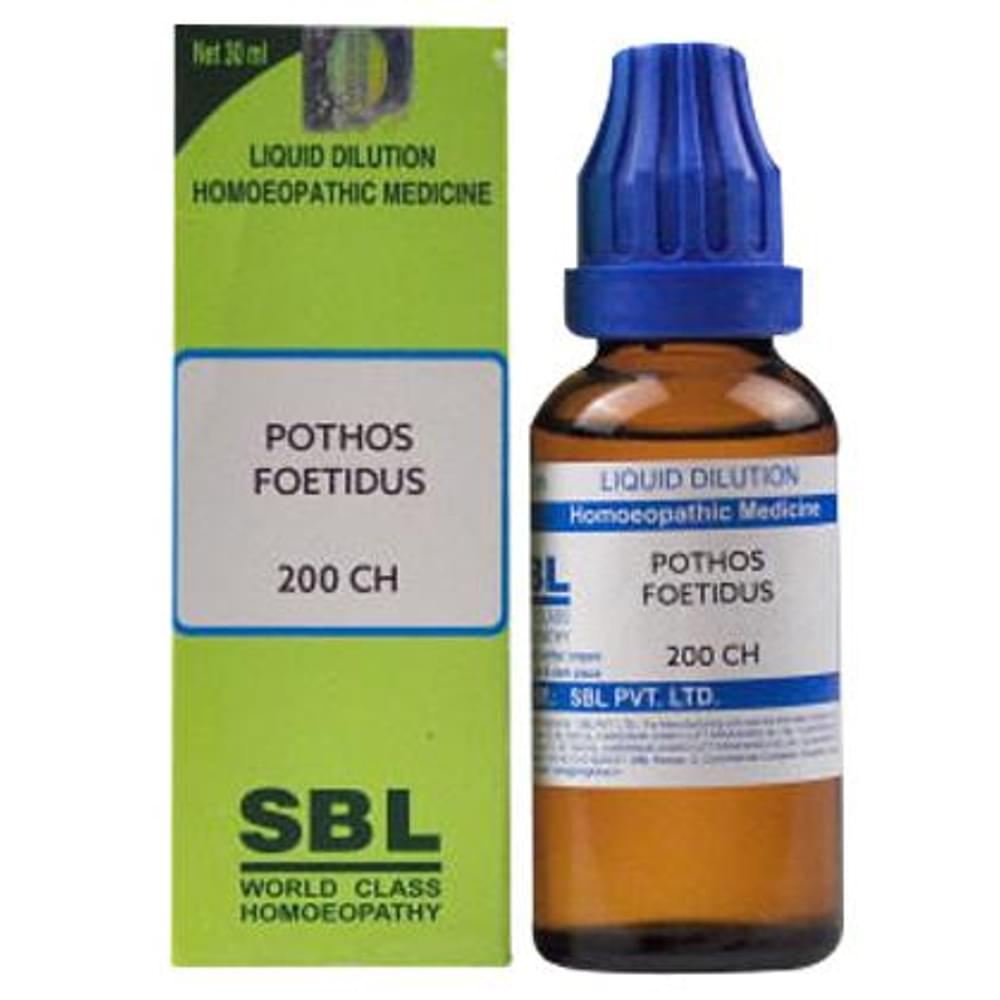 SBL Pothos Foetidus Dilution 200 CH bottle of 30 ml Dilution