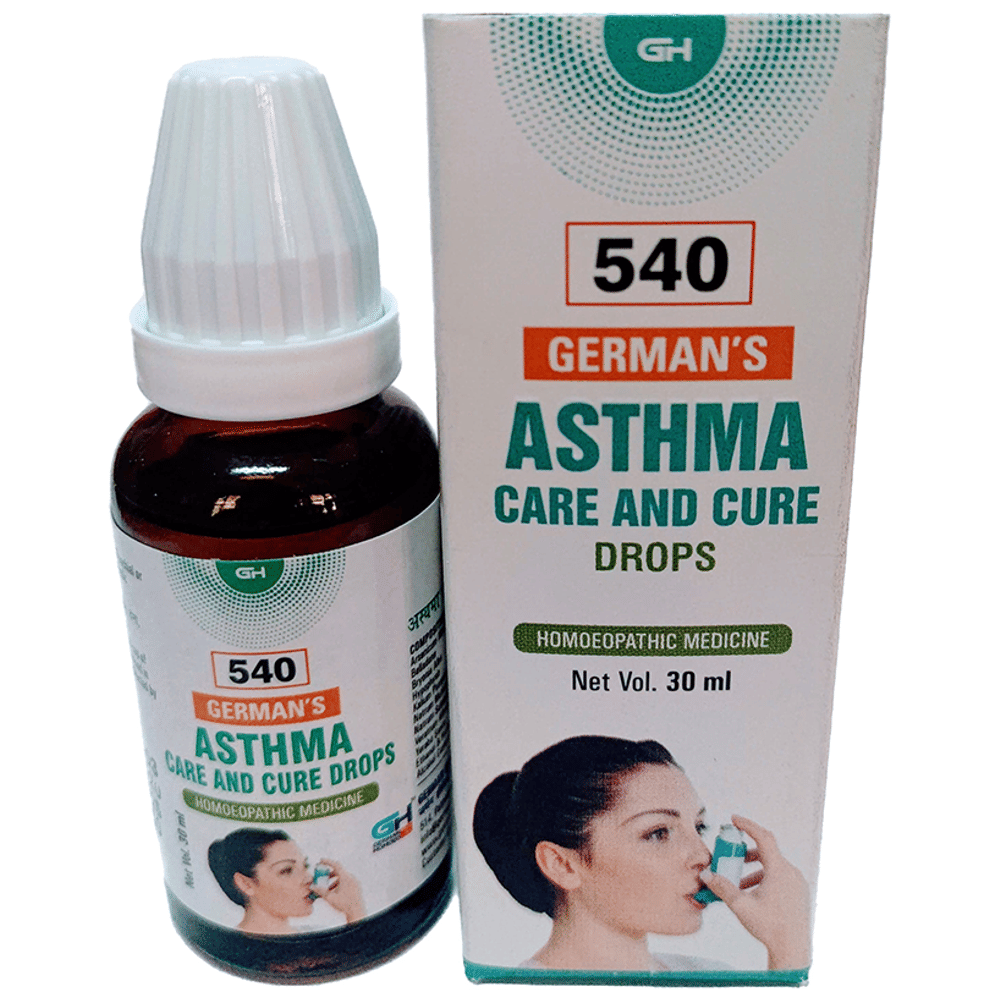 German's 540 Asthma Care and Cure Drop bottle of 30 ml Drop