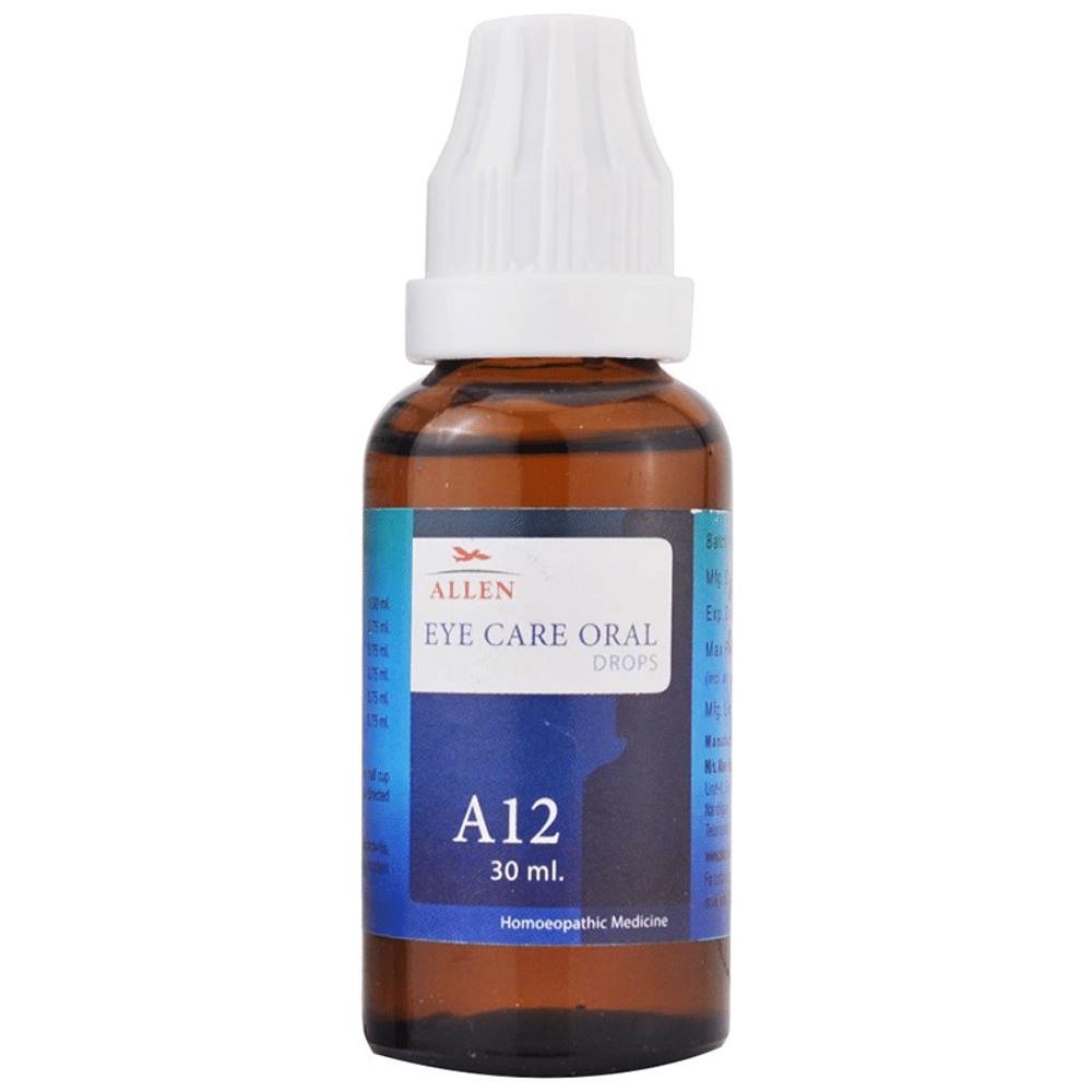 Allen A12 Eye Care Oral Drops bottle of 30 ml Oral Drops Allen A12 Eye Care Oral Drops bottle of 30 ml Oral Drops