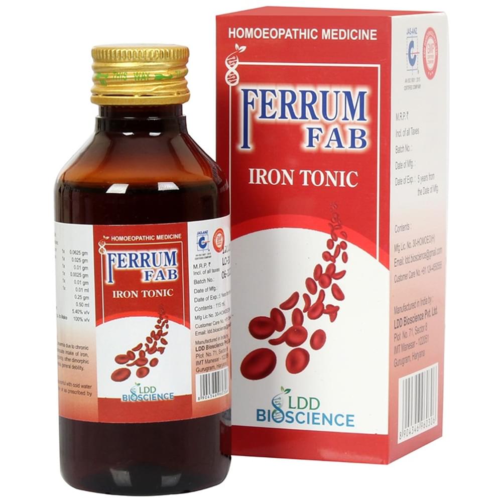 LDD Bioscience Ferrum Fab Iron Tonic bottle of 115 ml Tonic