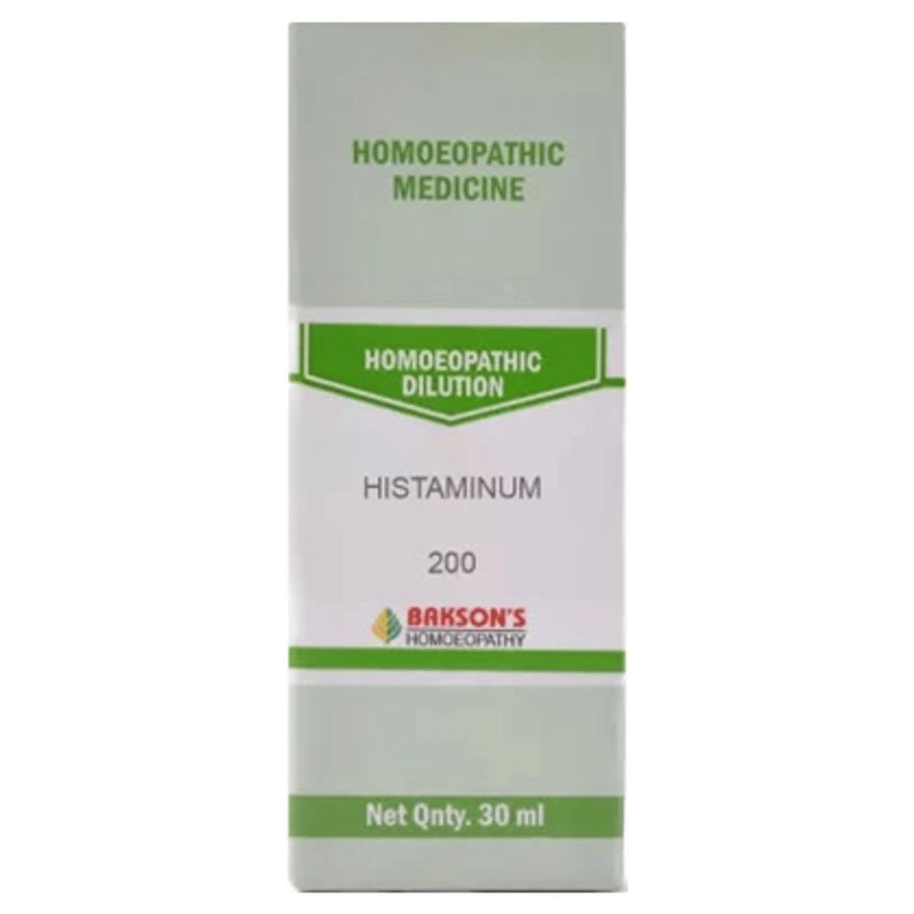 Bakson's Homeopathy Histaminum Dilution 200 bottle of 30 ml Dilution