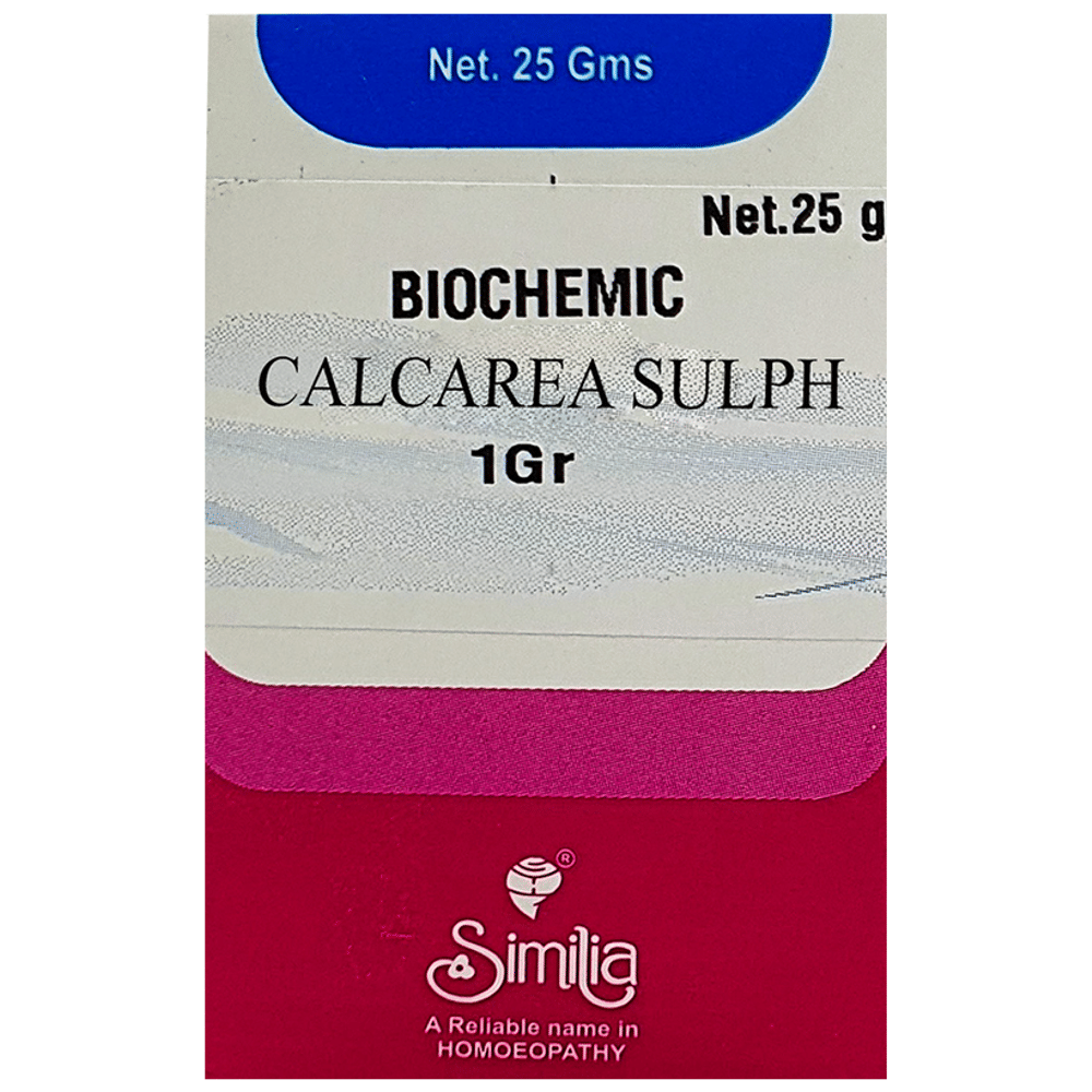 Similia Calcarea Sulph Biochemic Tablet 6X bottle of 25 gm Biochemic Tablet