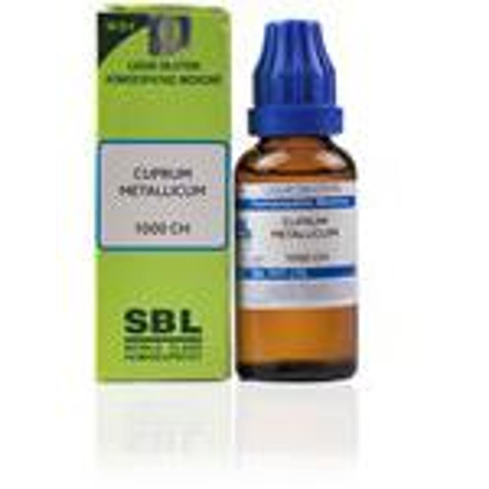 SBL Cuprum Metallicum Dilution 1000 CH bottle of 30 ml Dilution