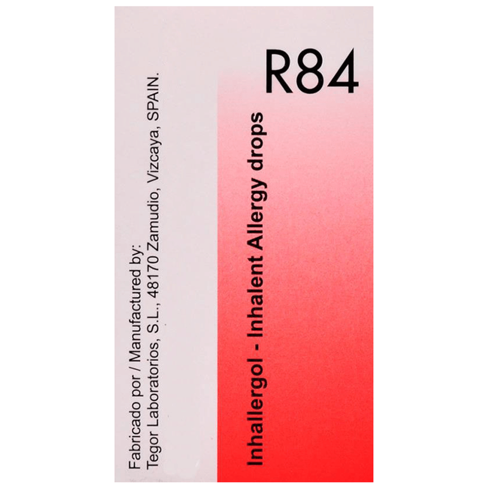 Dr. Reckeweg R84 Inhalent Allergy Drop bottle of 30 ml Drop