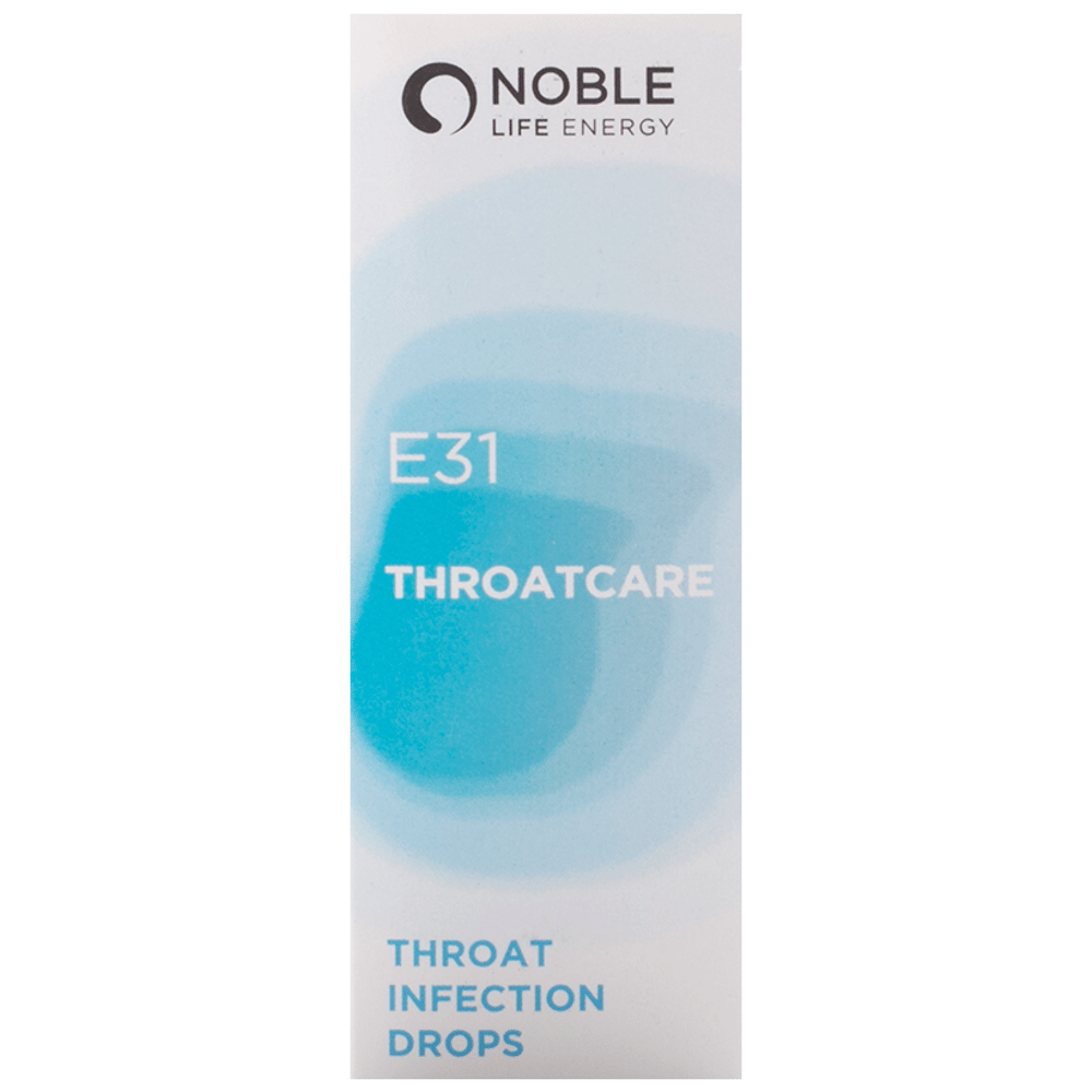 Noble Life Energy E31 Throatcare Throat Infection Drop bottle of 30 ml Drop