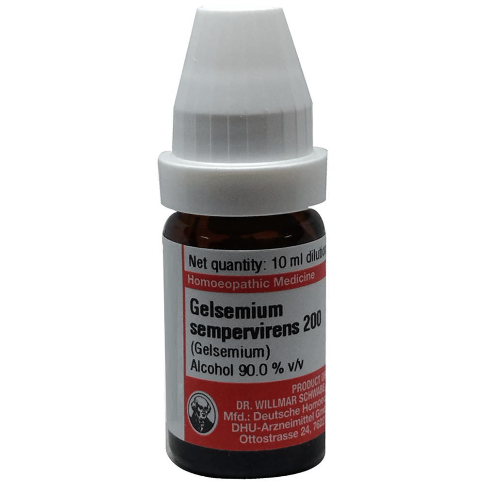 Dr Willmar Schwabe Germany Gelsemium Sempervirens Dilution 200 CH bottle of 10 ml Dilution Dr Willmar Schwabe Germany Gelsemium Sempervirens Dilution 200 CH bottle of 10 ml Dilution
