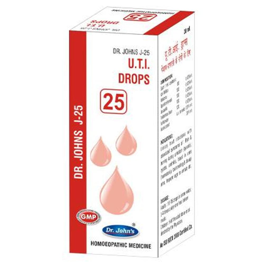 Dr. Johns J-25 U.T.I Drop bottle of 30 ml Drop Dr. Johns J-25 U.T.I Drop bottle of 30 ml Drop
