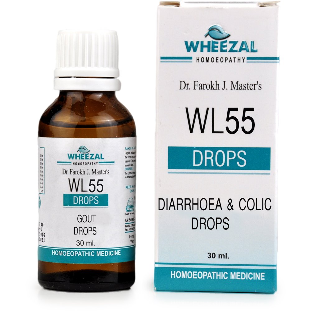 Wheezal WL-55 Diarrhoea and Colic Drops (30ml)