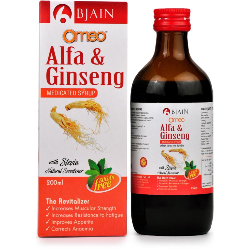 B Jain Omeo Alfa & Ginseng Syrup (200ml)