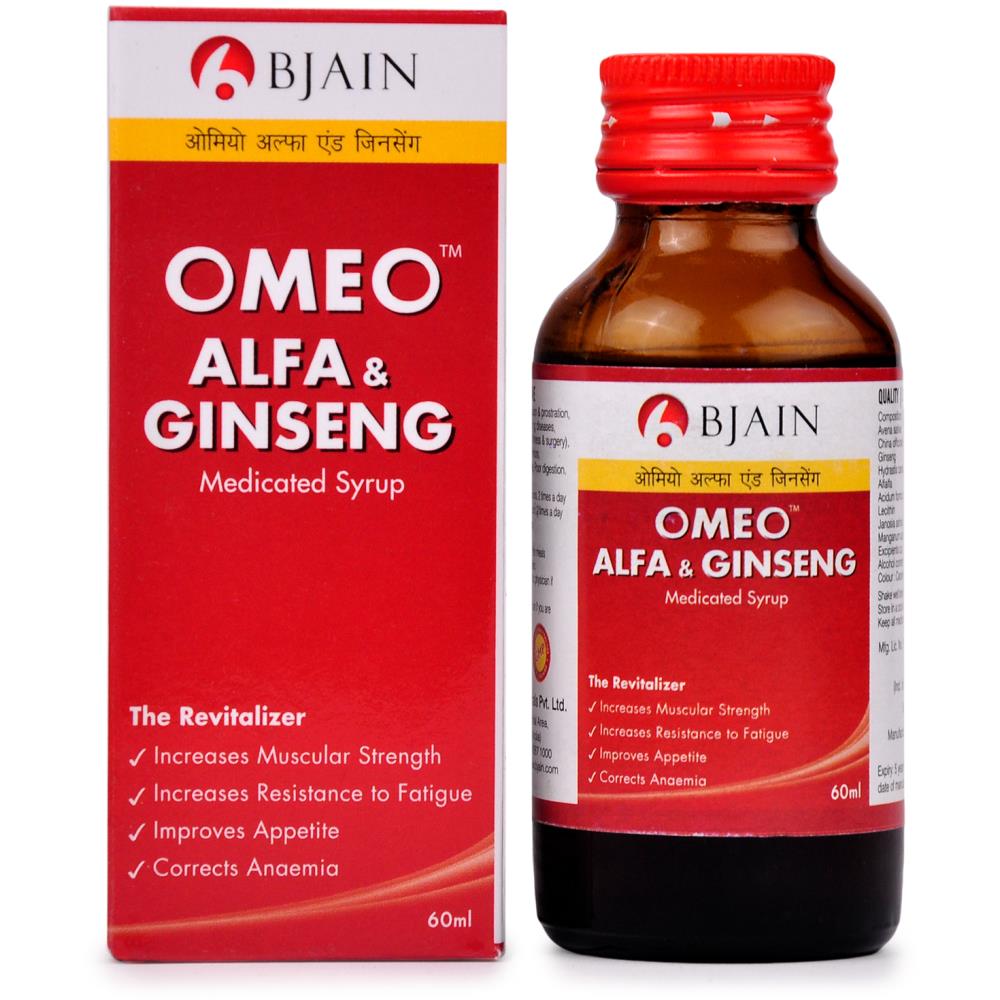 B Jain Omeo Alfa & Ginseng Syrup (60ml)