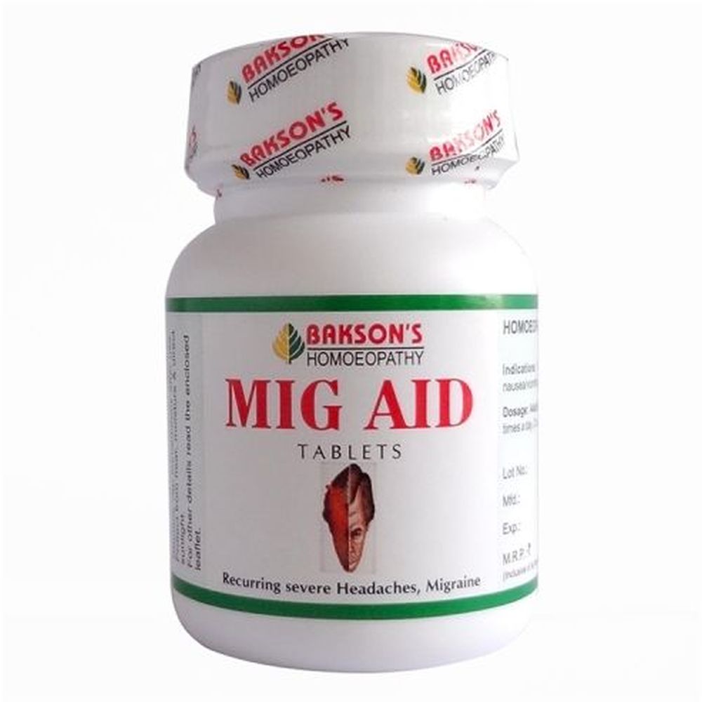 Bakson Mig Aid Tablets (75tab)