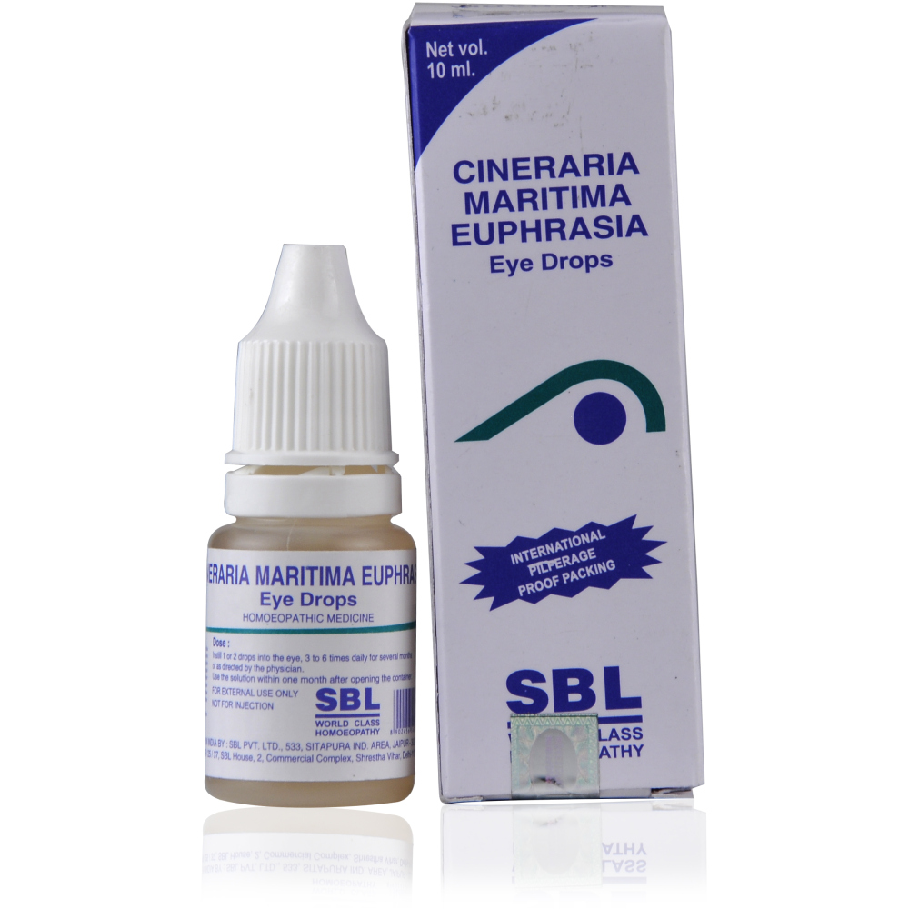 Buy SBL Cineraria Maritima Euphrasia Eye Drops (10ml) at best price |  Homoeobazaar