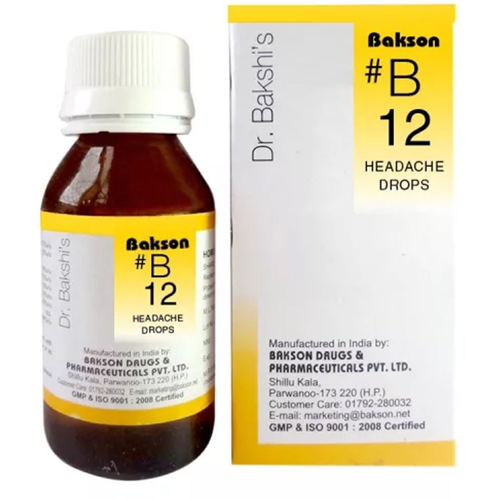 Bakson B12 Headache Drops (30ml)