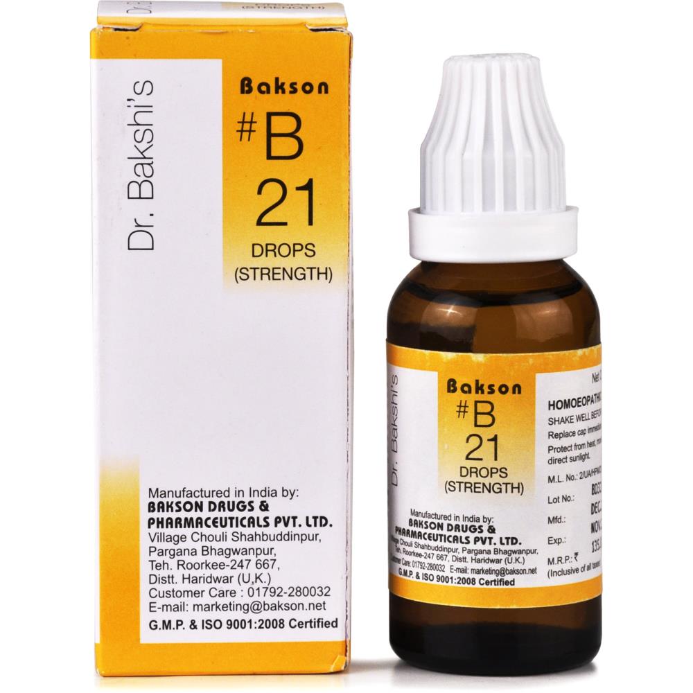 Bakson B21 Strength Drops (30ml)