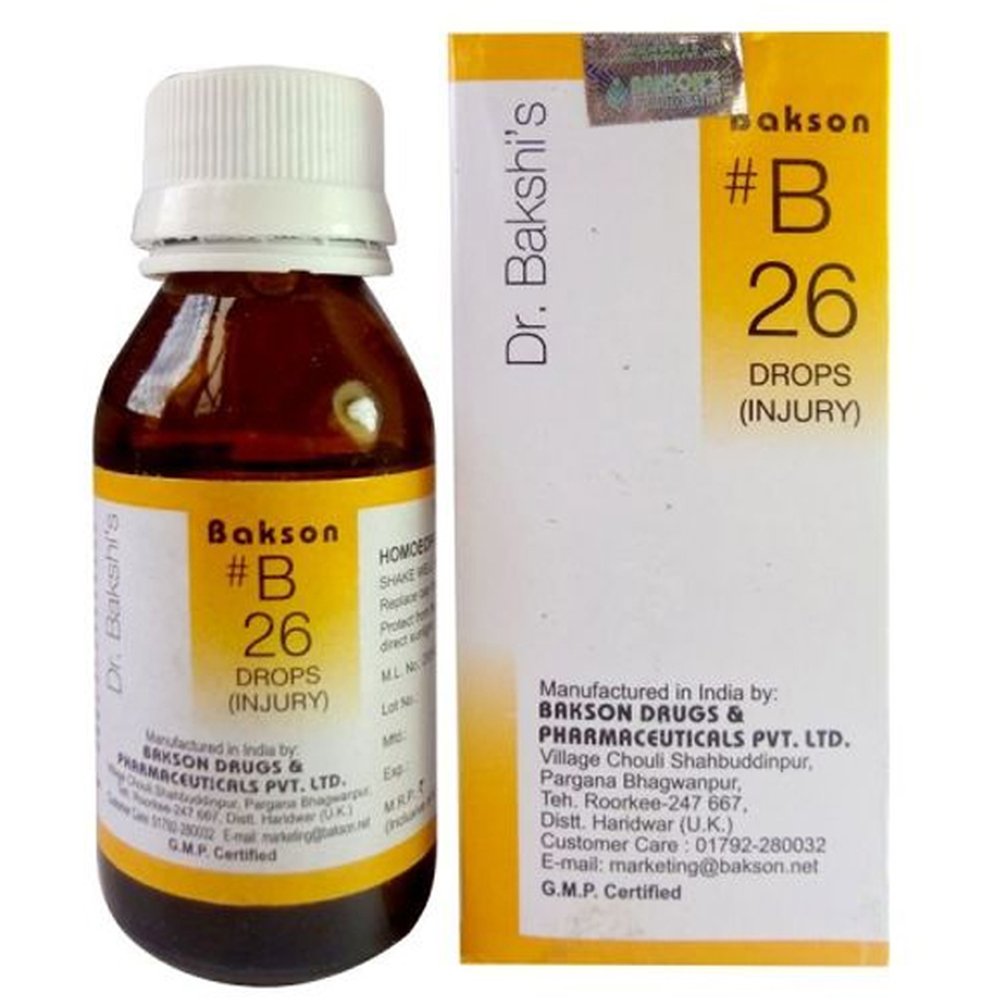 Bakson B26 Injury Drops (30ml)