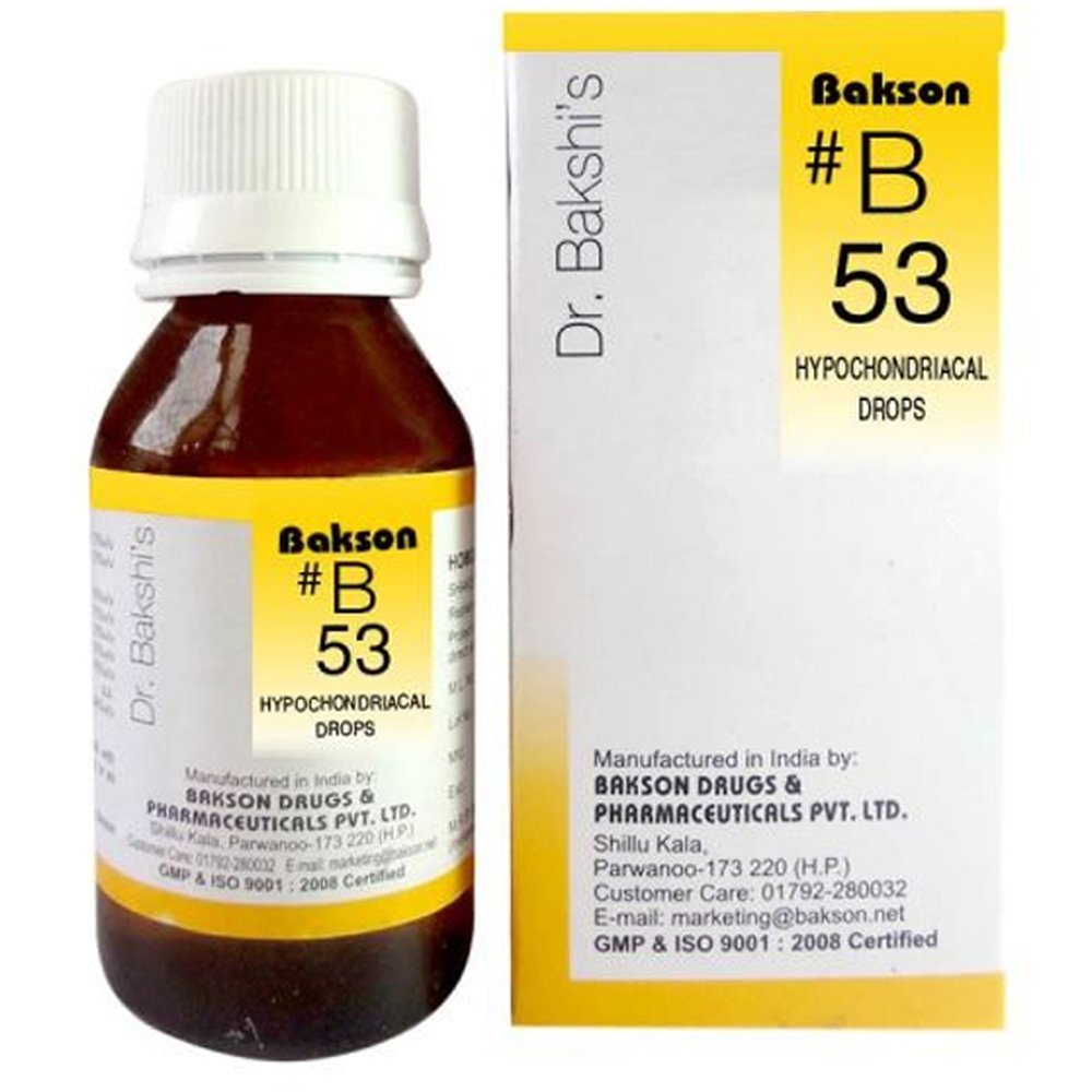 Bakson B53 Hypochondriacal Drops (30ml)
