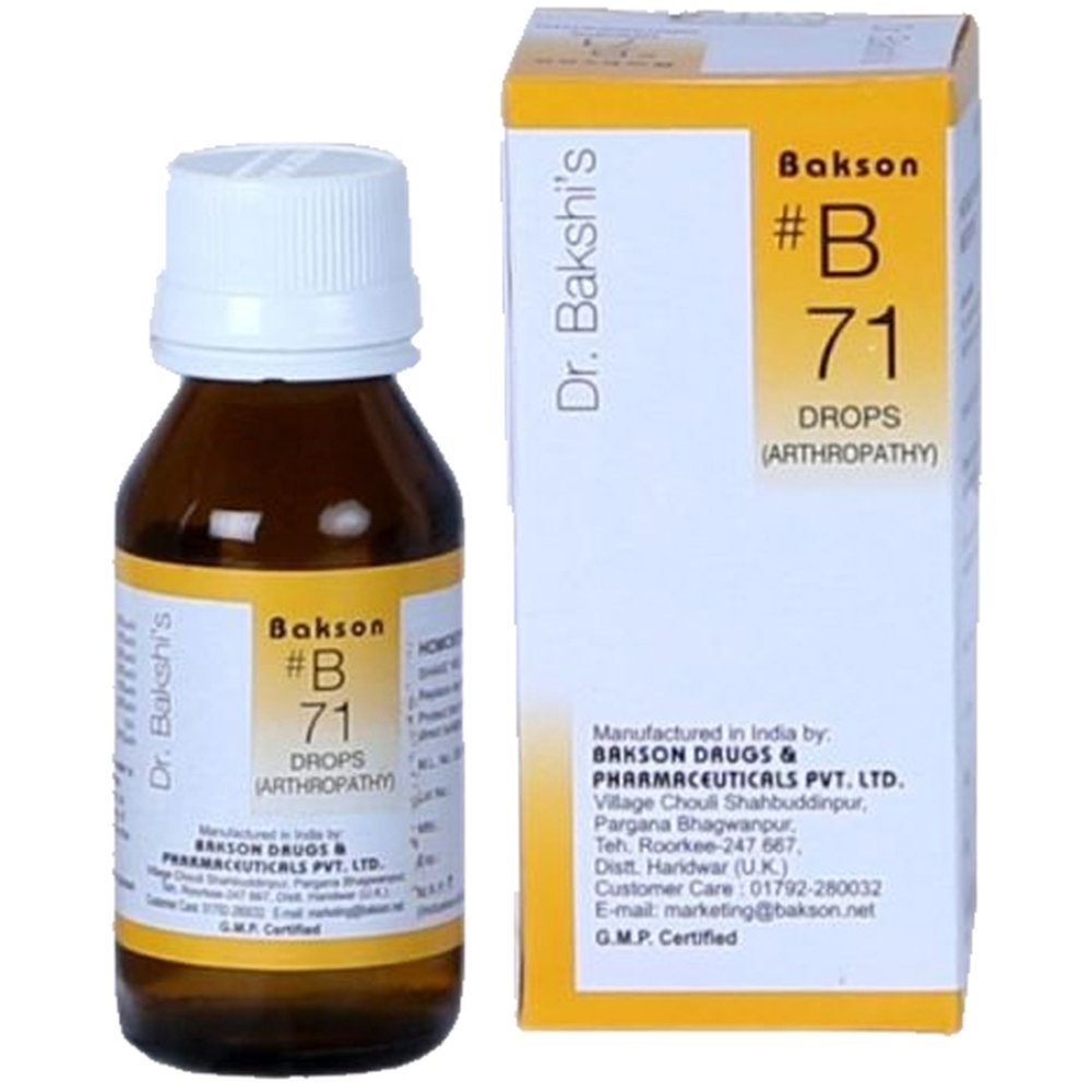 Bakson B71 Arthropathy Drops (30ml)