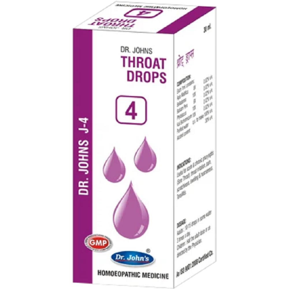 Dr John J 4 Throat Drops (30ml)
