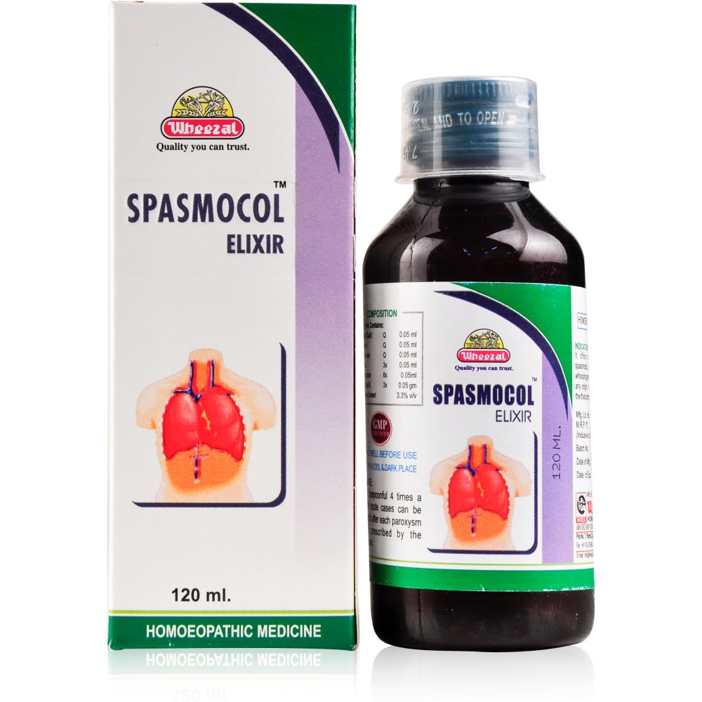 Wheezal Spasmocol Elixir Syrup (120ml)