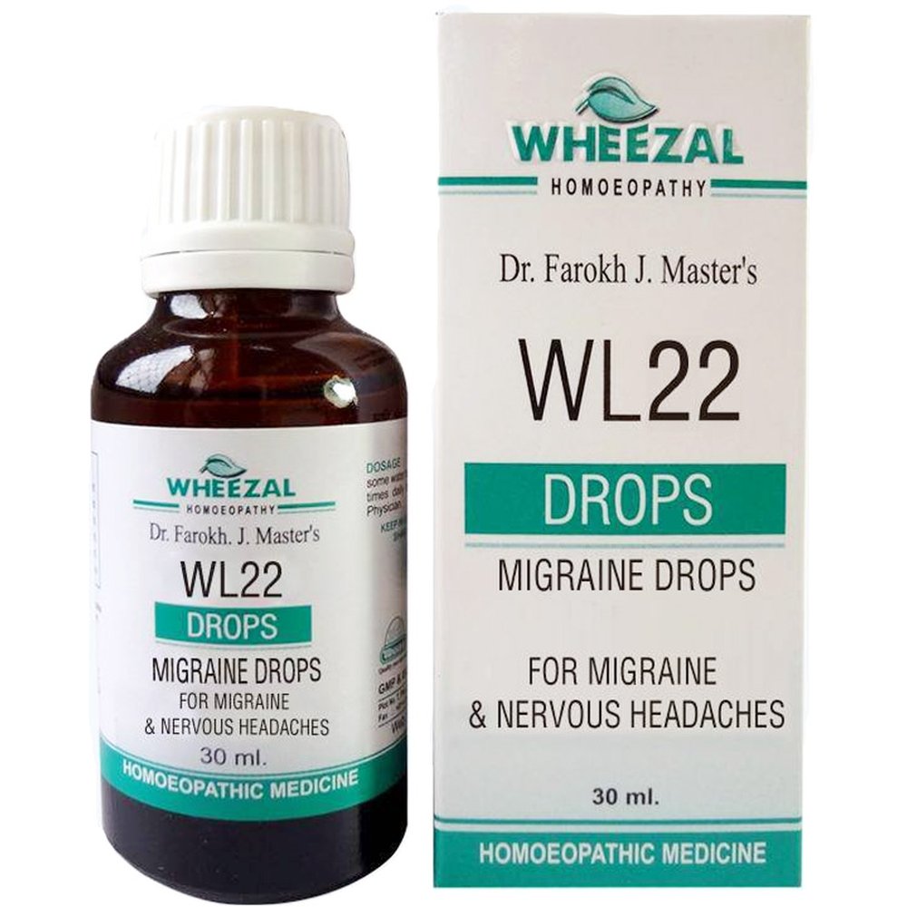 Wheezal WL-22 Migraine Drops (30ml)