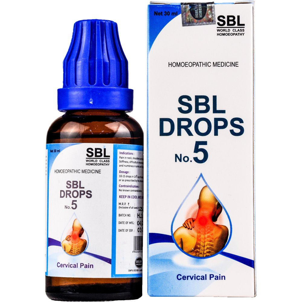 SBL Drops No 5 Cervical Pain (30ml)