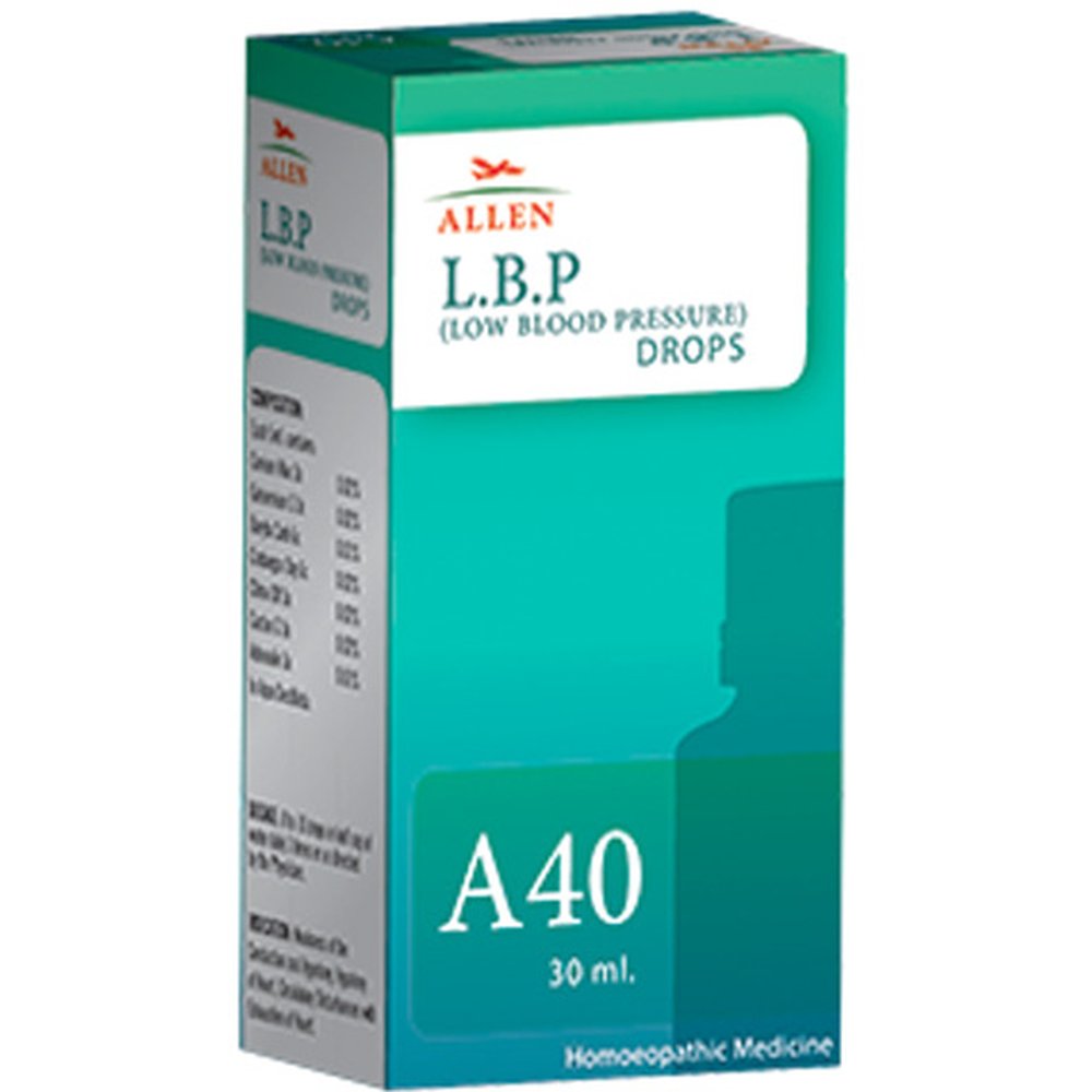 Allen A40 Low Blood Pressure (LBP) Drops (30ml) Allen A40 Low Blood Pressure (LBP) Drops (30ml)