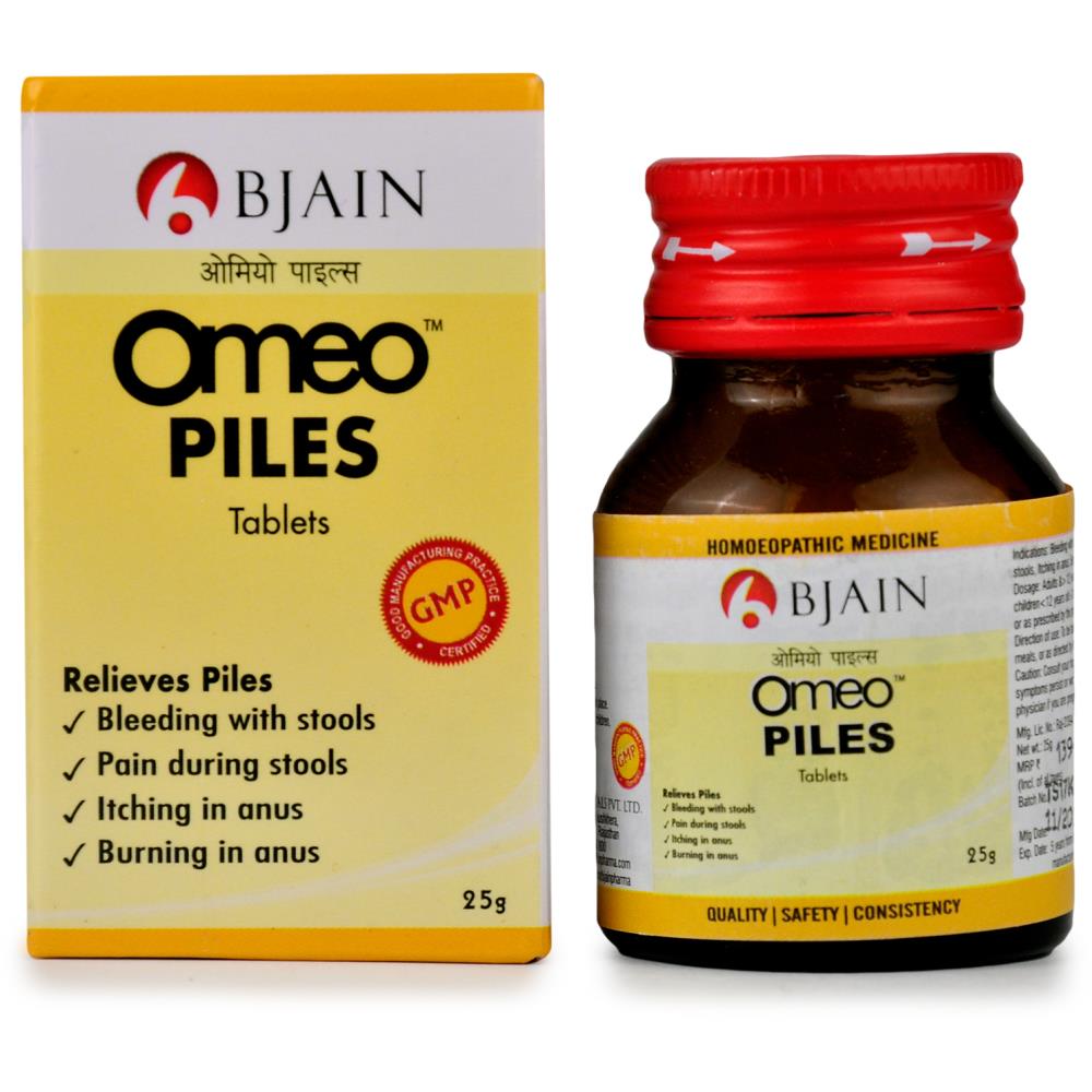 B Jain Omeo Piles Tablets (25g)