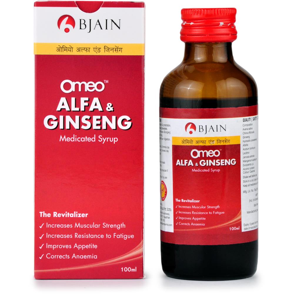 B Jain Omeo Alfa & Ginseng Syrup (100ml)