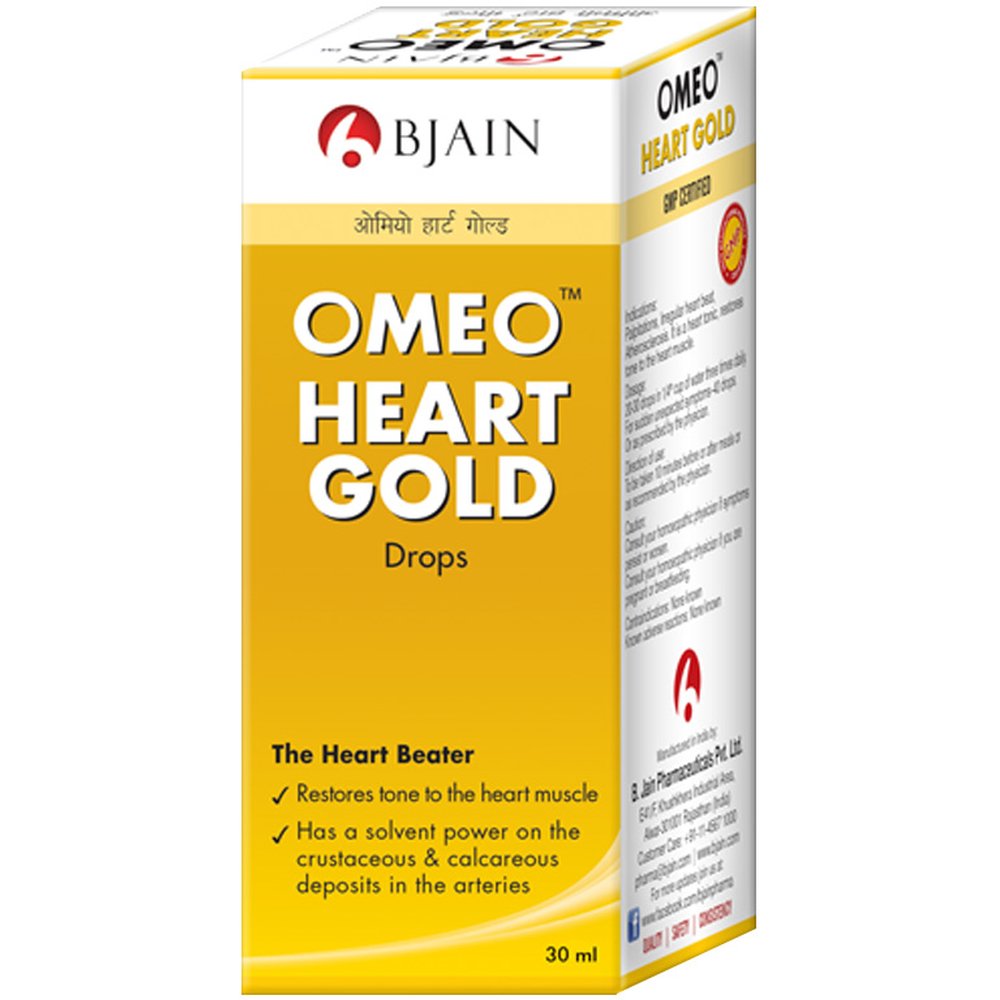 B Jain Omeo Heart Gold Drops (30ml)